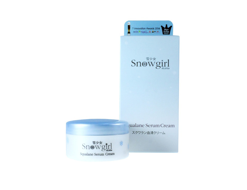 Натуральная крем-сыворотка из Тайланда со скваленом Snowgirl Squalane Serum Cream купить в Москве и Московской области